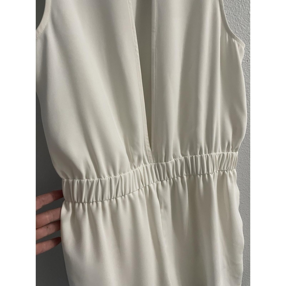Topshop Romper Jumpsuit Cream Size 8 Pockets - Picture 8 of 12